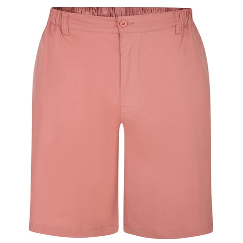 Superleichte Stretch-Chinoshorts mit elastischem Bund von Bigdude in verwaschenem Rot